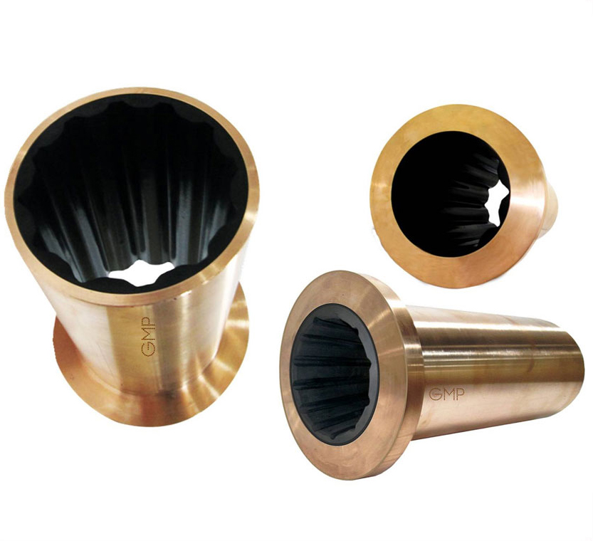 GMP Flanged Marine Cutlass Rubber Bearings